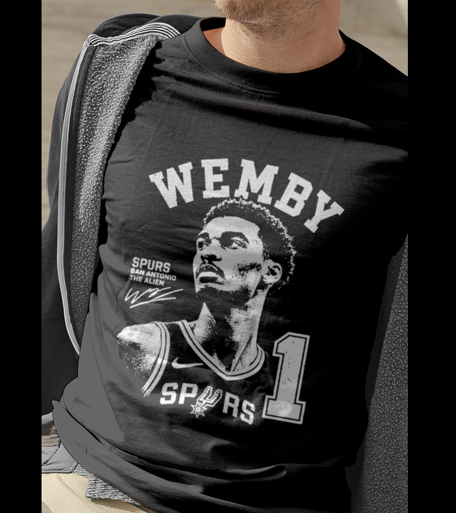 Wemby Victor Wembanyama Spurs The Alien 2026 Basketball Nba San Antonio 1 T-Shirt