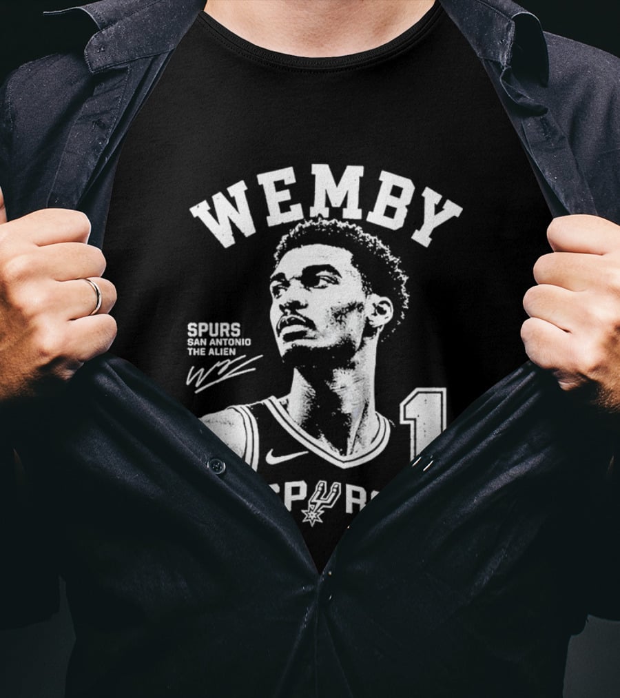 Wemby Victor Wembanyama Spurs The Alien 2026 Basketball Nba San Antonio 1 T-Shirt