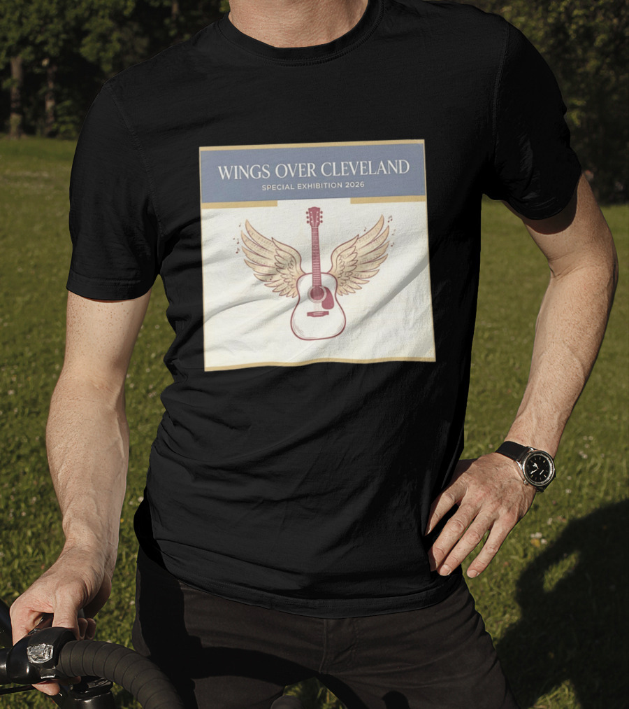 Wings Over Cleveland Special Exhibition 2026 Guitar With Wings And Music Notes T-Shirt