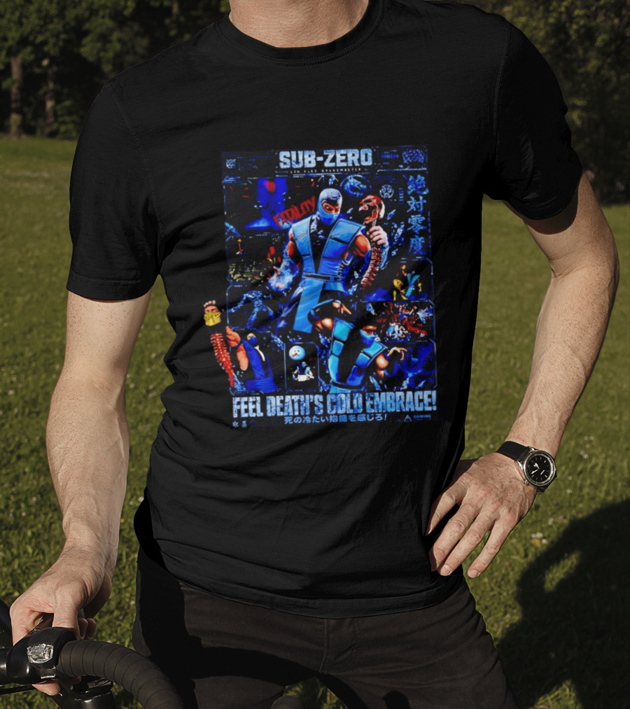 SUB ZERO Fatality Feel Death's Cold Embrace Mortal Kombat T-Shirt