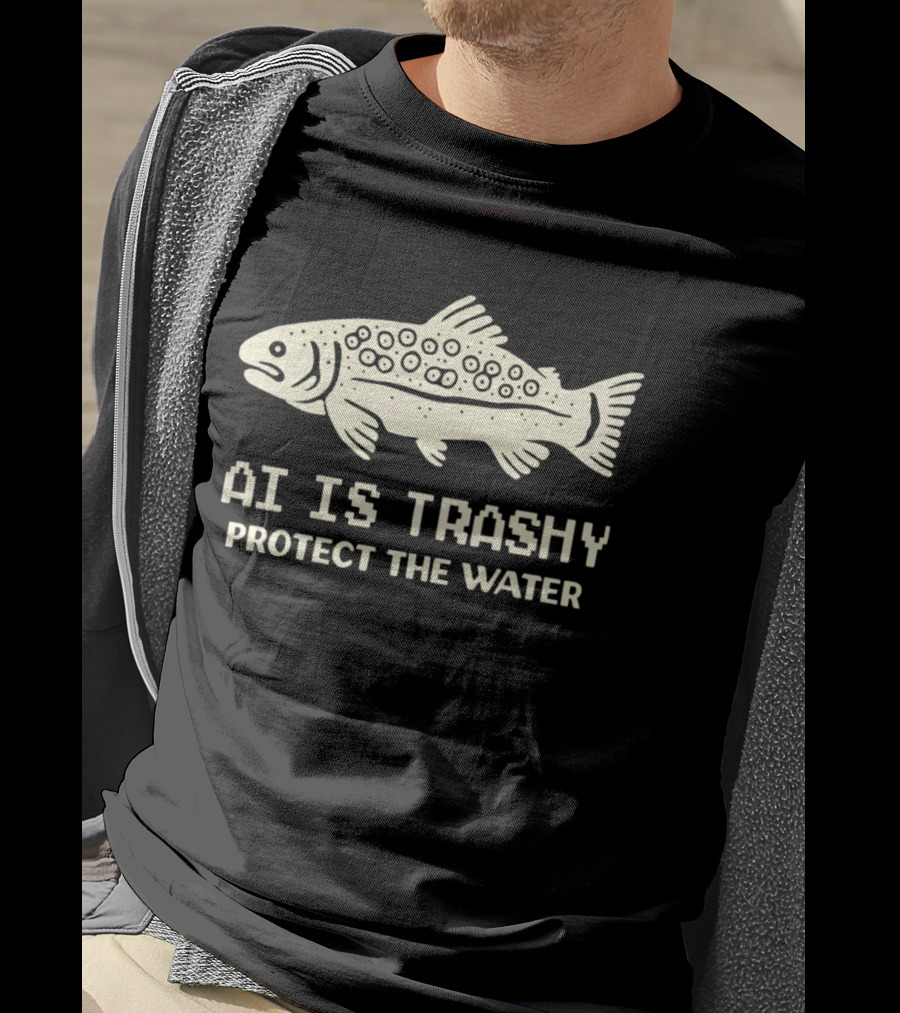 AI Is Trashy Protect The Water Fish Conservation T-Shirt