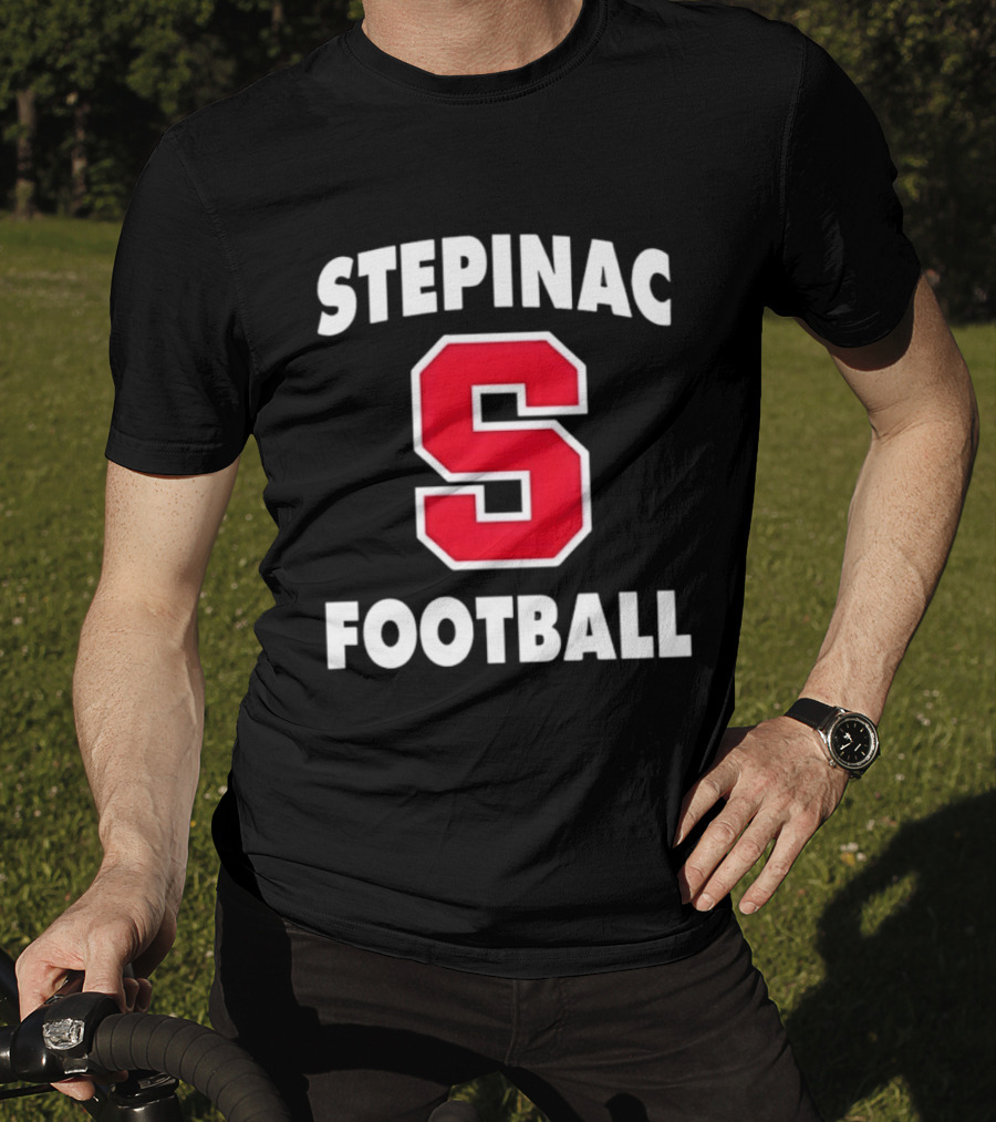 Stepinac Football Red S Bold Lettering T-Shirt