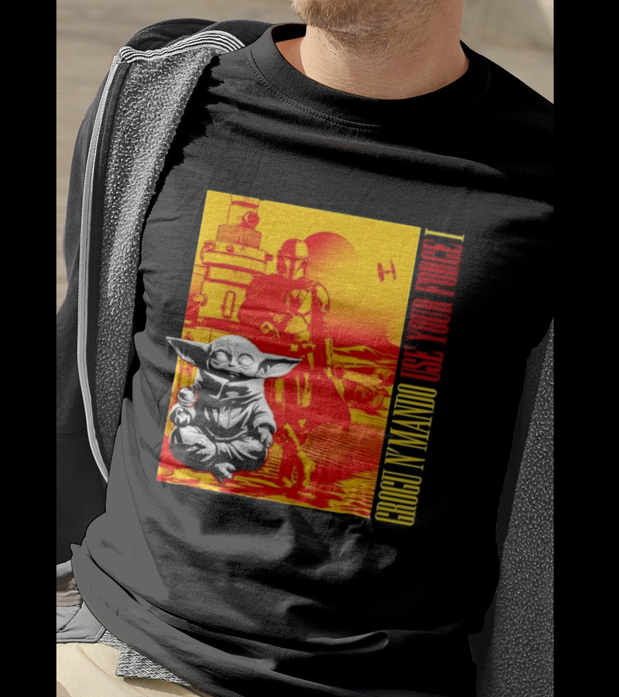 Grogu N' Mando Use Your Force I Star Wars Adventure T-Shirt