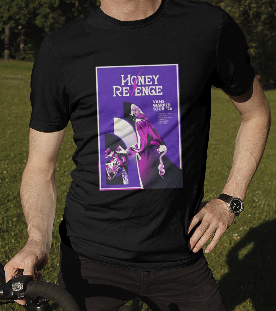 Honey Revenge Vans Warped Tour 26 Washington Long Beach Orlando Ann Arbor T-Shirt