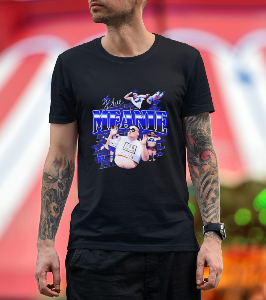 The Blue Meanie Brian Heffron Wrestling T-Shirt