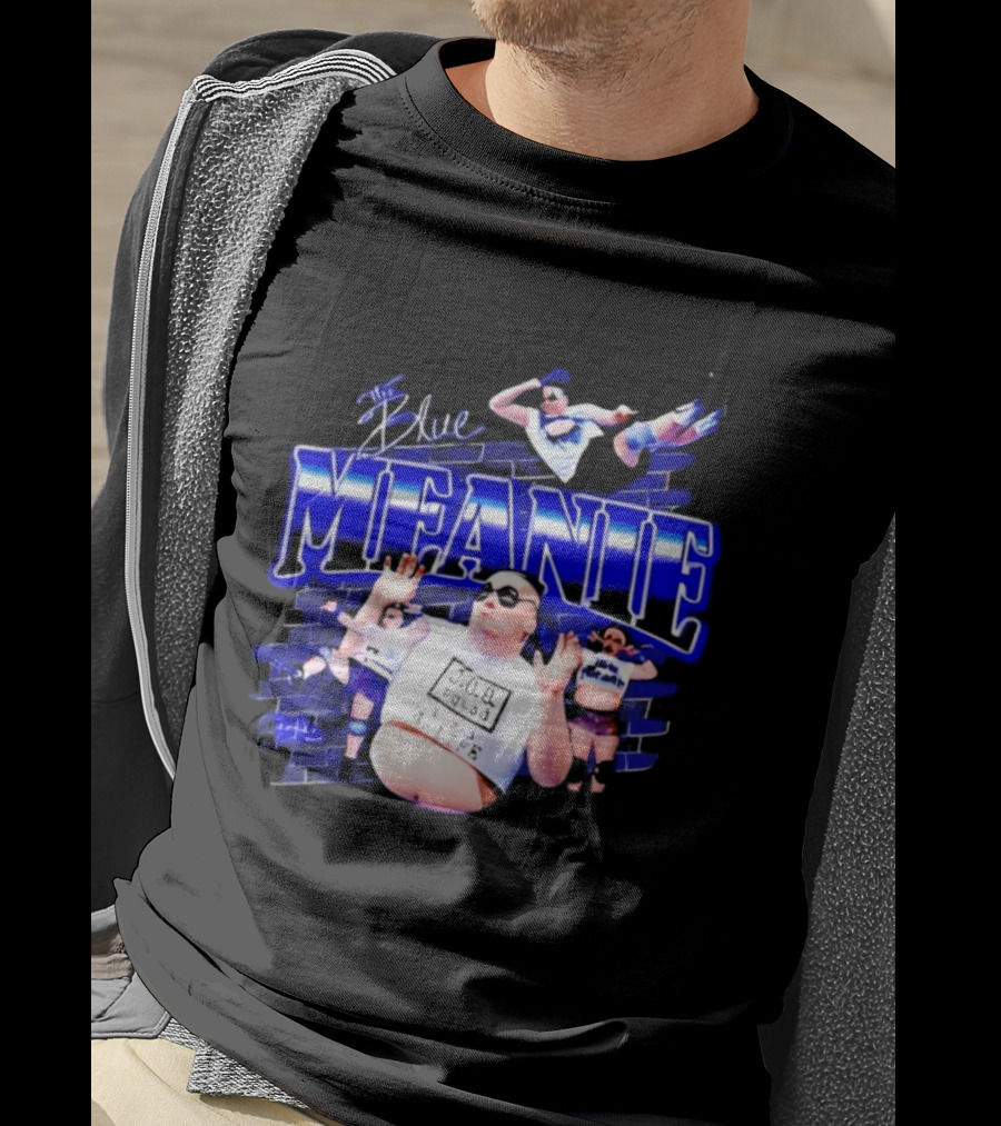 The Blue Meanie Brian Heffron Wrestling T-Shirt