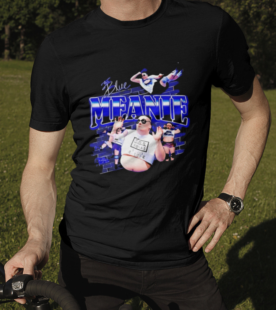 The Blue Meanie Brian Heffron Wrestling T-Shirt