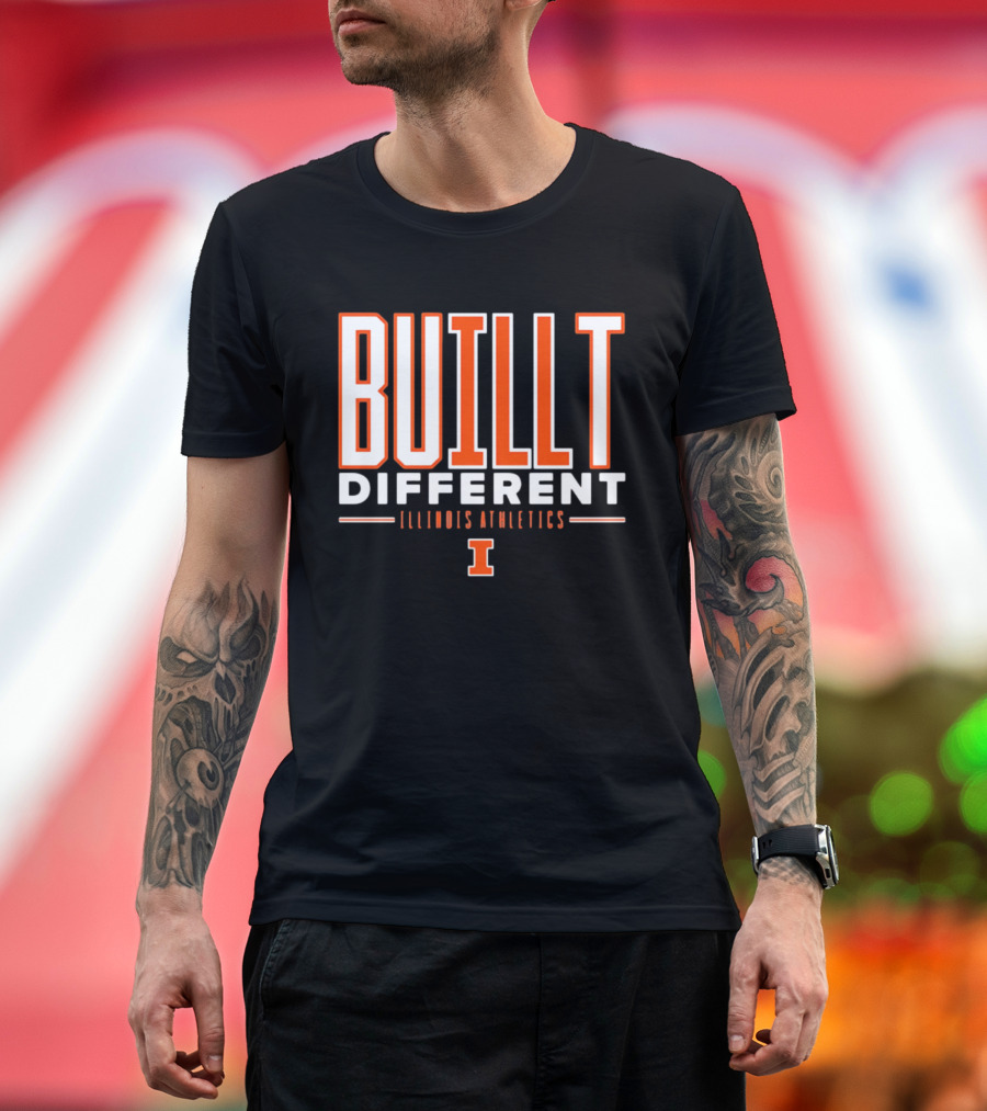 BuILLt Different Illinois Athletics I T-Shirt
