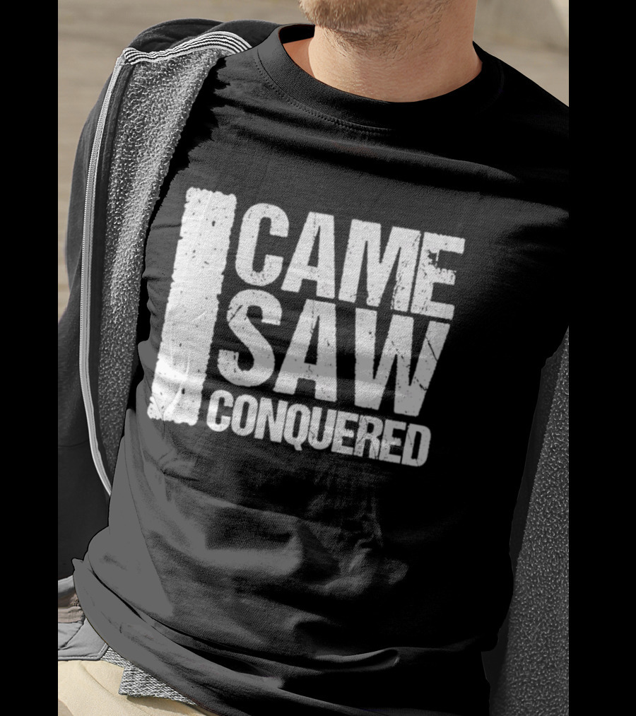 Came Saw Conquered Veni Vidi Vici Julius Caesar History Rome Latin T-Shirt