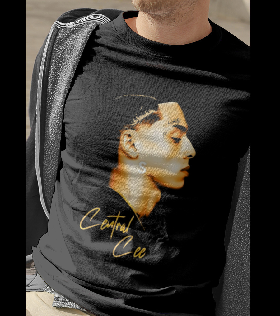 Central Cee Star UK Portrait Profile T-Shirt