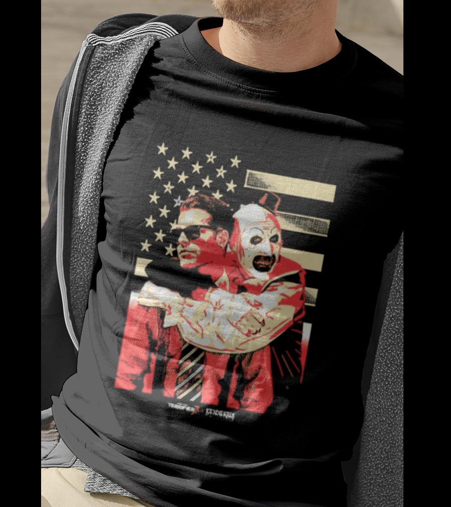 Ice Nine Kills Spencer Clown American Flag Horror Aesthetic T-Shirt
