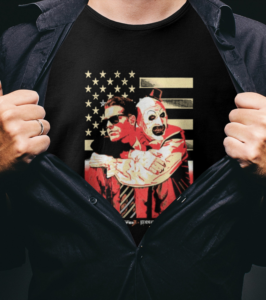Ice Nine Kills Spencer Clown American Flag Horror Aesthetic T-Shirt