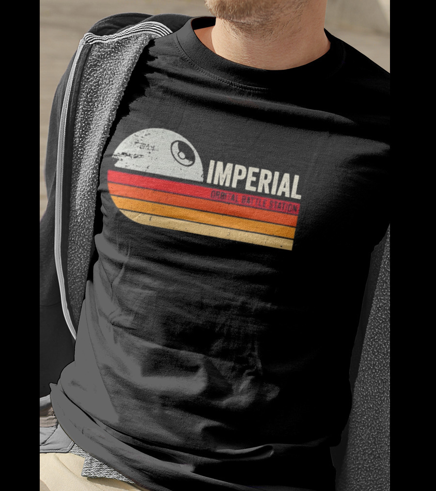 Star Wars Imperial Orbital Battle Station Death Star Sunset T-Shirt