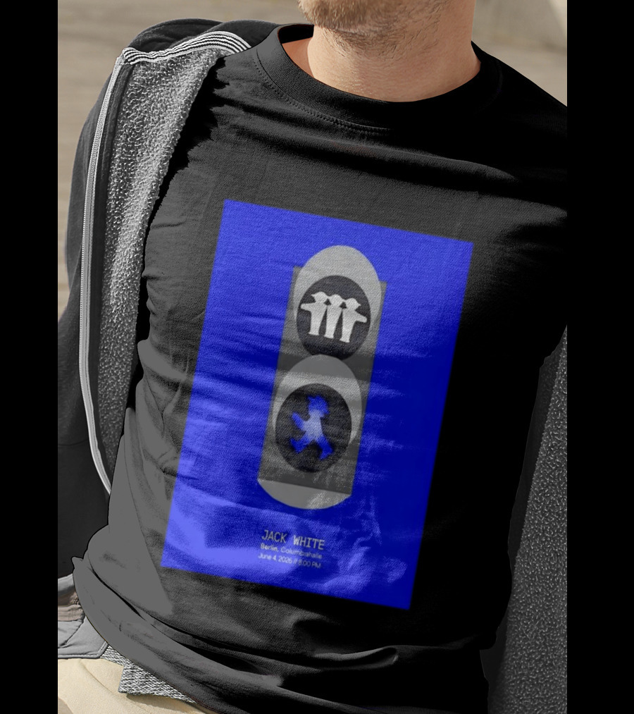 Jack White Berlin Columbiahalle June 4 2026 Ampelmann Traffic Light Icon Concert 8PM T-Shirt