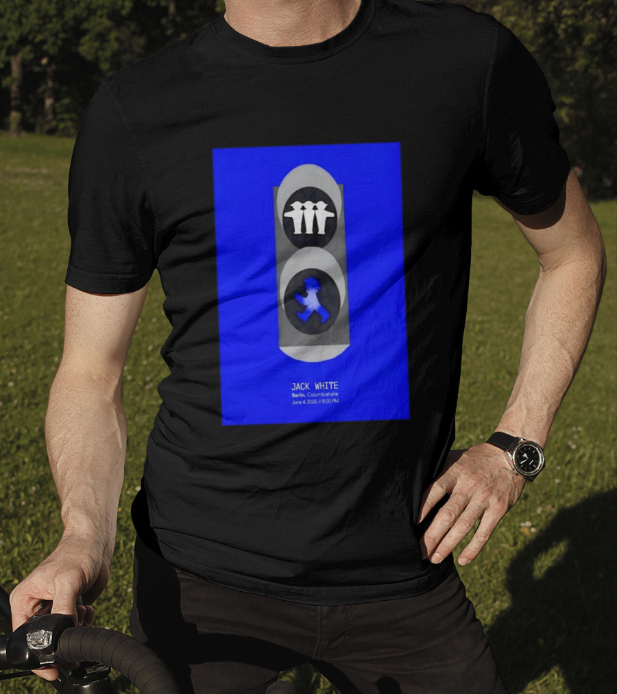 Jack White Berlin Columbiahalle June 4 2026 Ampelmann Traffic Light Icon Concert 8PM T-Shirt