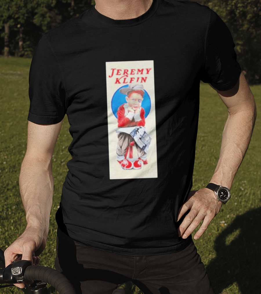Jeremy Klein World Industries Kid Sitting On Stool T-Shirt