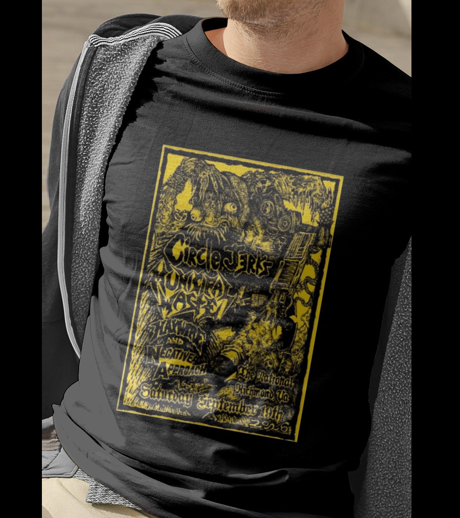 Circle Jerks Municipal Waste Hawkwind Negative Approach The National Richmond Va Saturday September 19th 2026 T-Shirt