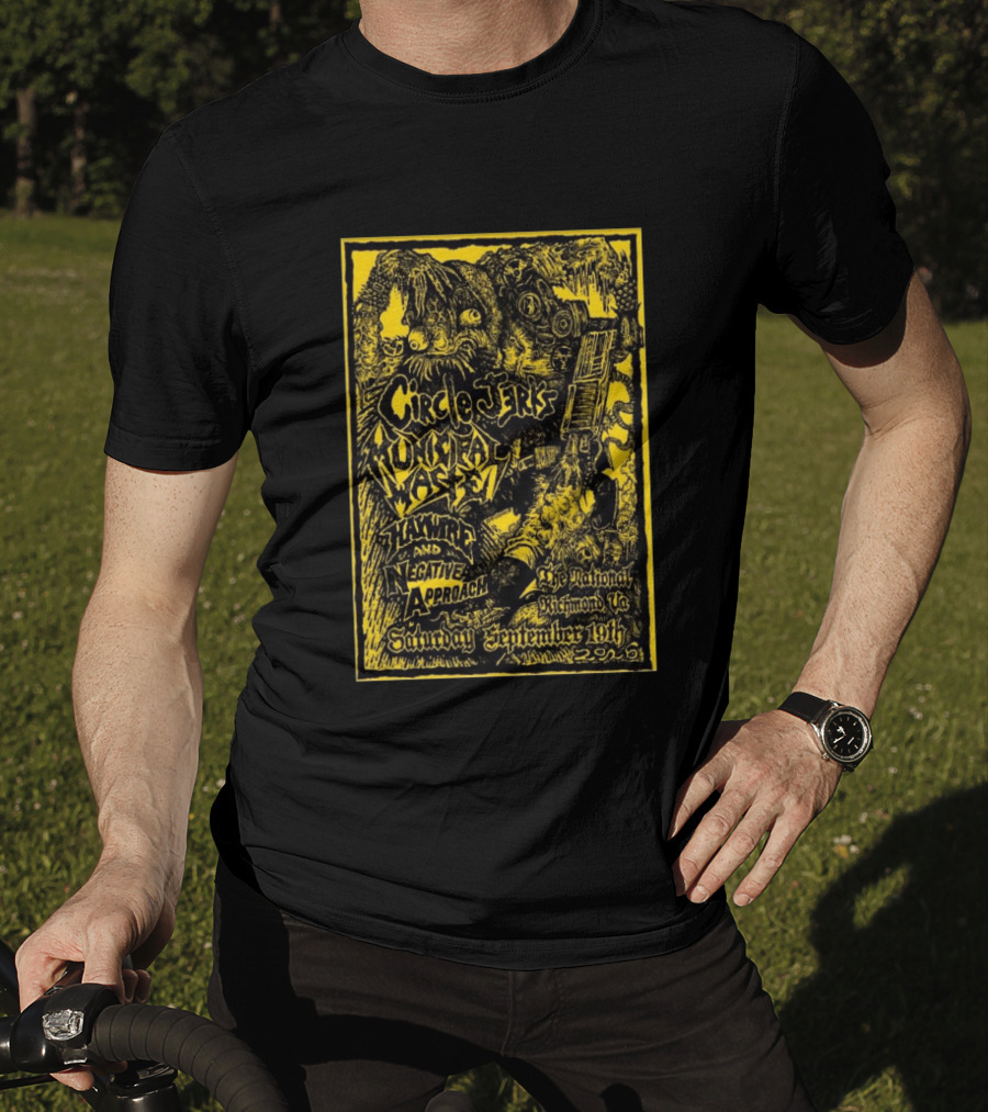 Circle Jerks Municipal Waste Hawkwind Negative Approach The National Richmond Va Saturday September 19th 2026 T-Shirt