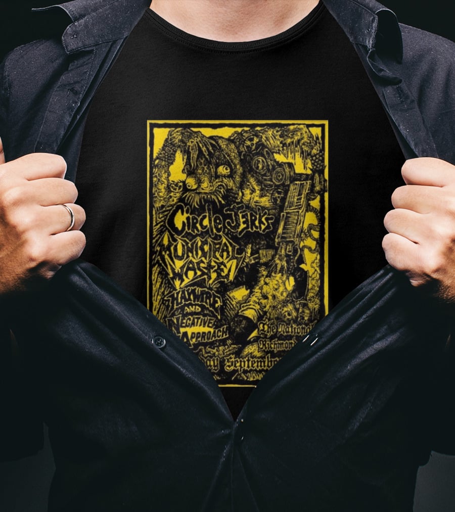 Circle Jerks Municipal Waste Hawkwind Negative Approach The National Richmond Va Saturday September 19th 2026 T-Shirt