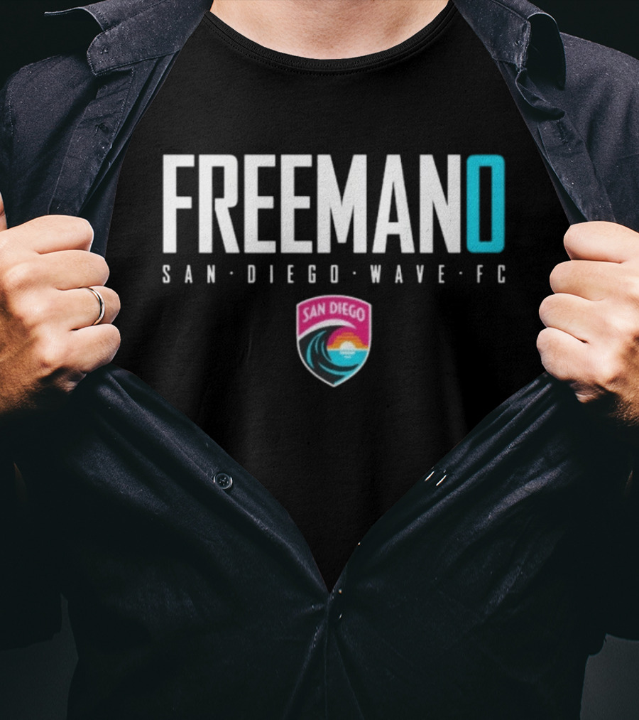 Freeman San Diego Wave FC NWSL Soccer Player Sarah Freeman T-Shirt