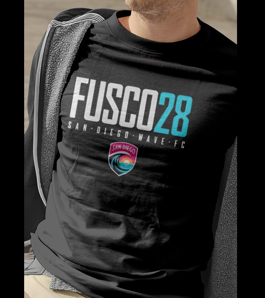 Fusco 28 San Diego Wave FC National Women's Soccer League NWSL T-Shirt