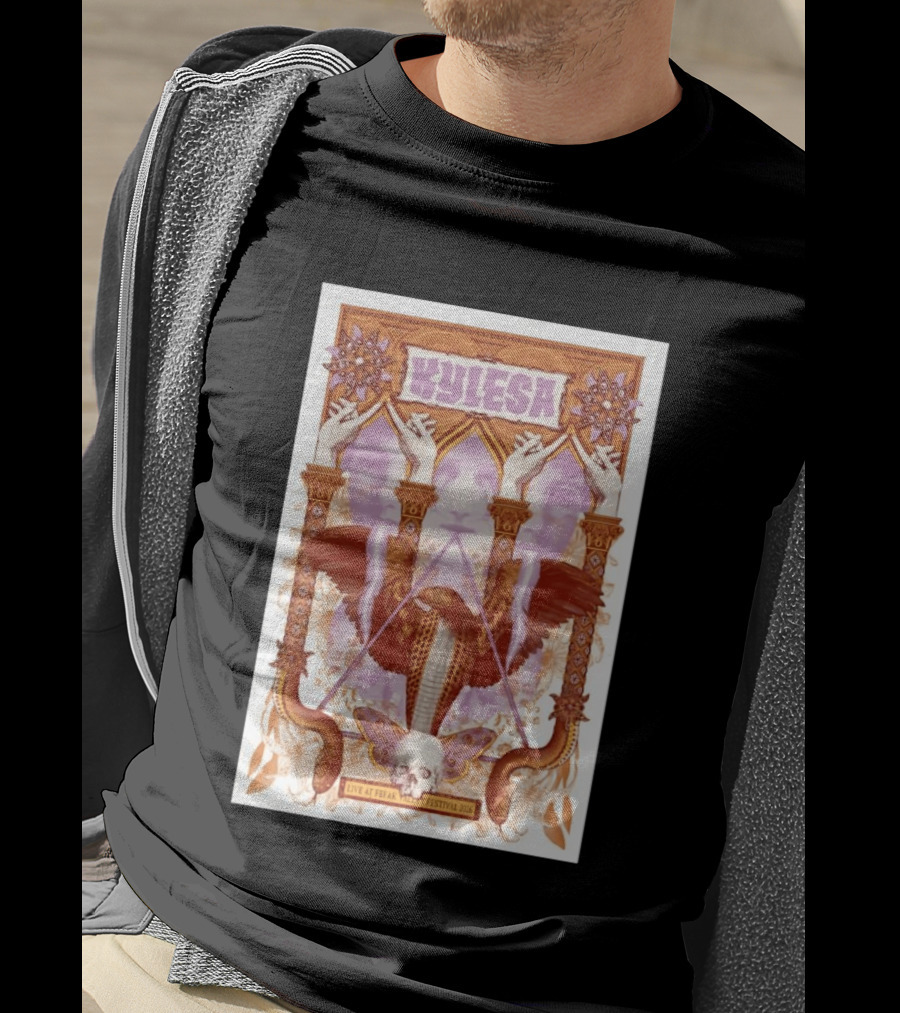Kylesa Live At Freak Valley Festival 2026 Ornate Serpent Winged Skull Occult T-Shirt
