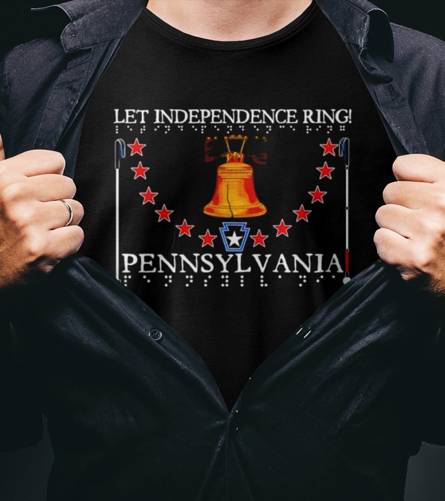 Let Independence Ring Pennsylvania Liberty Bell Stars T-Shirt