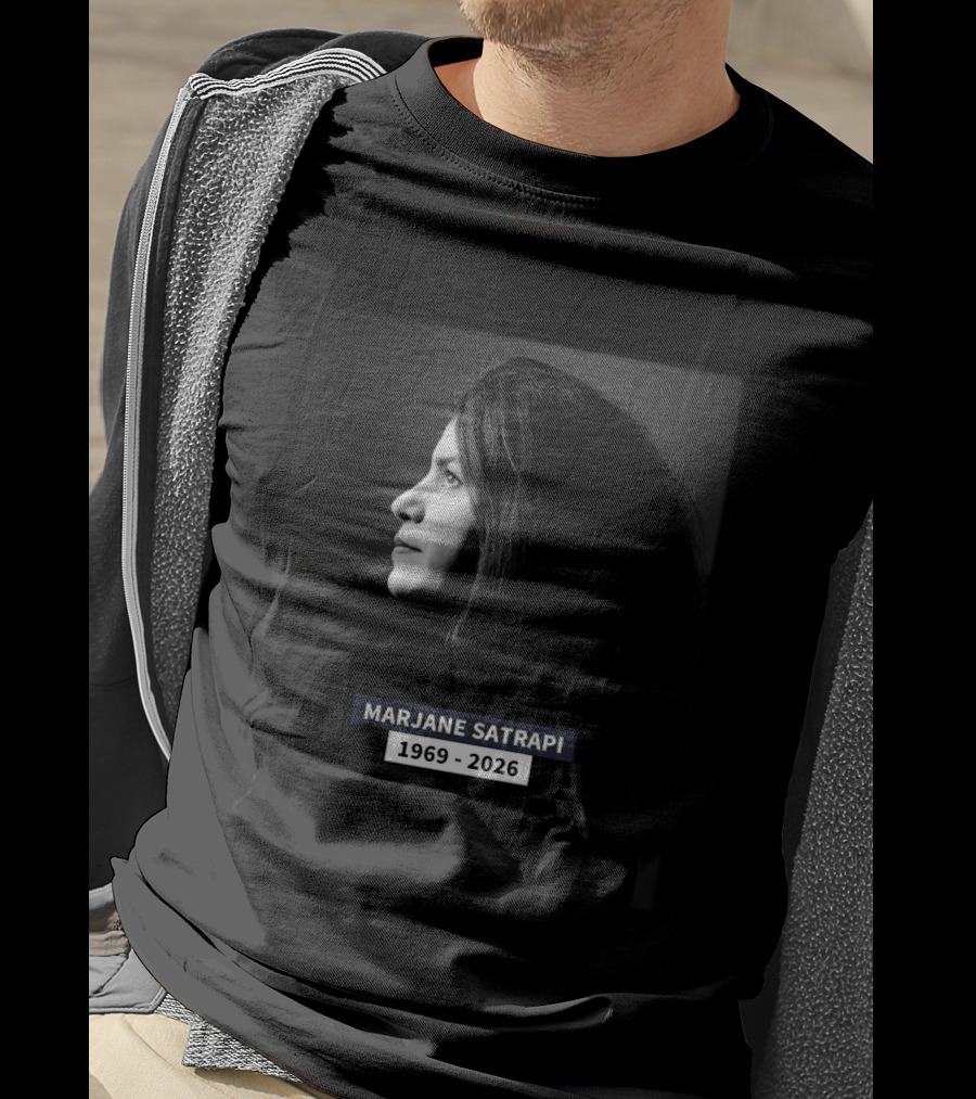 Marjane Satrapi 1969 2026 Impactful Black And White Profile T-Shirt
