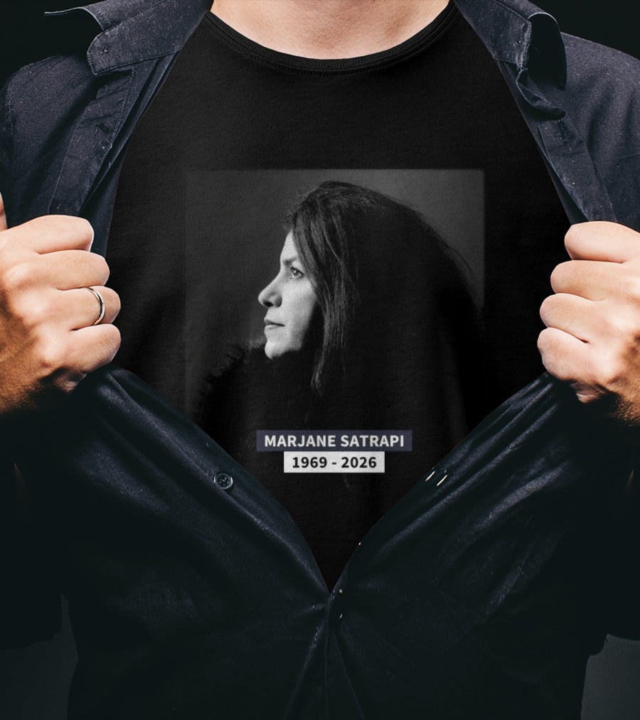 Marjane Satrapi 1969 2026 Impactful Black And White Profile T-Shirt
