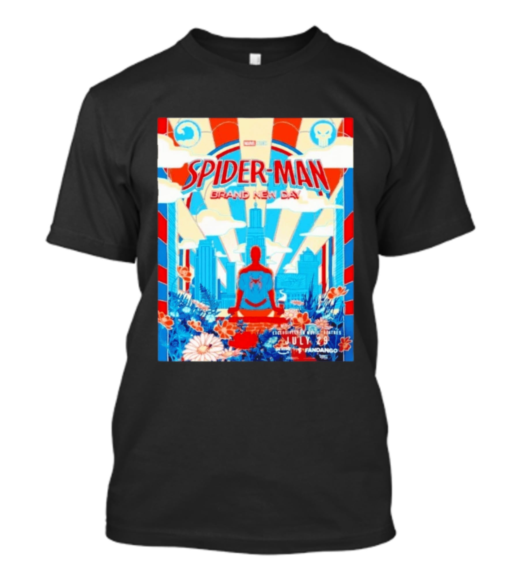 Marvel Studios Spider Man Brand New Day Exclusive Release July 29 Fandango Promotion T-Shirt