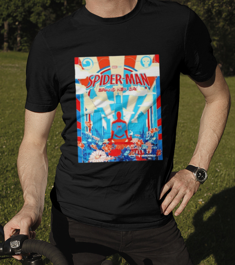 Marvel Studios Spider Man Brand New Day Exclusive Release July 29 Fandango Promotion T-Shirt