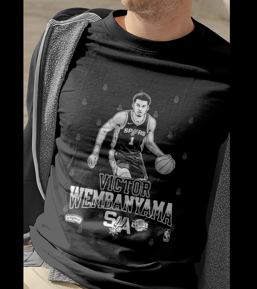 Victor Wembanyama Spurs SA Basketball NBA T-Shirt