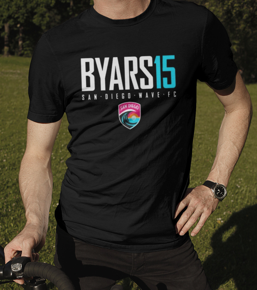 Byars 15 San Diego Wave FC National Women's Soccer League T-Shirt