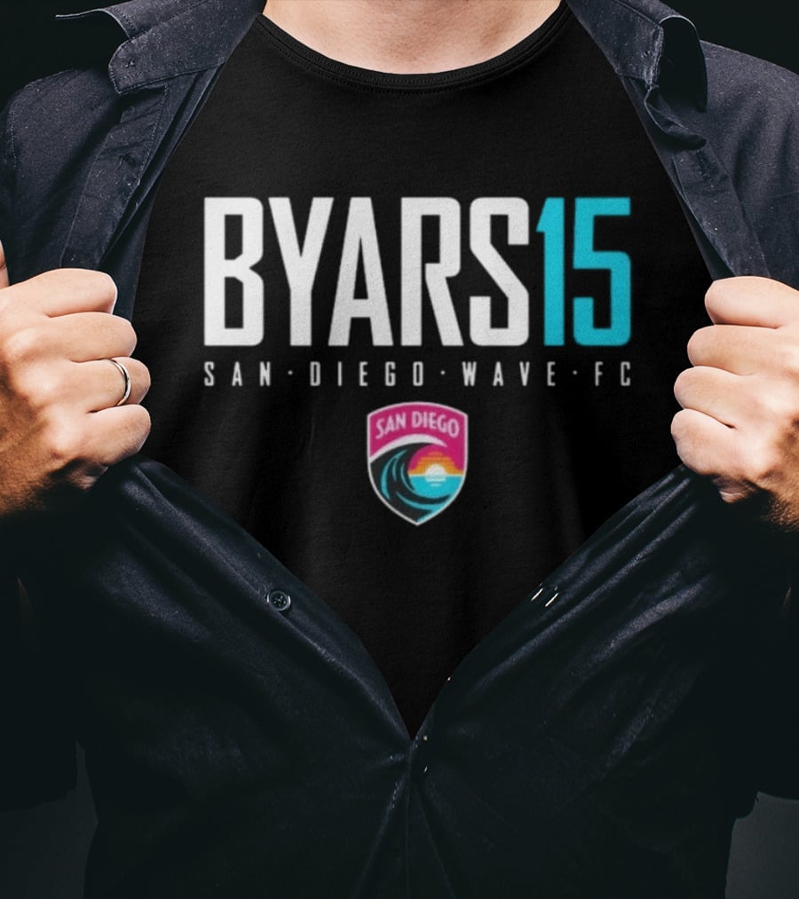 Byars 15 San Diego Wave FC National Women's Soccer League T-Shirt