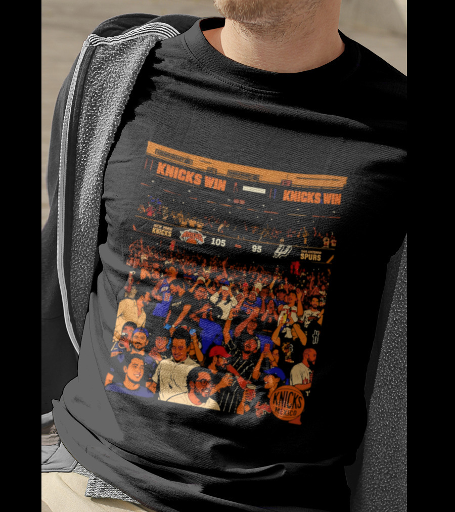 New York Knicks Win 105 95 One City One Team One Dream Energy T-Shirt