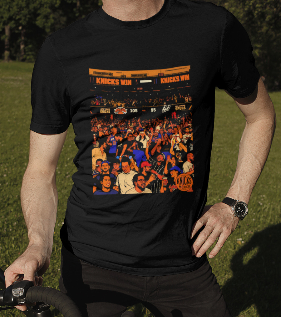 New York Knicks Win 105 95 One City One Team One Dream Energy T-Shirt