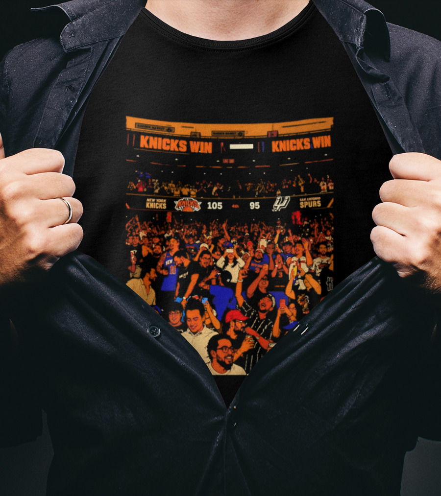 New York Knicks Win 105 95 One City One Team One Dream Energy T-Shirt