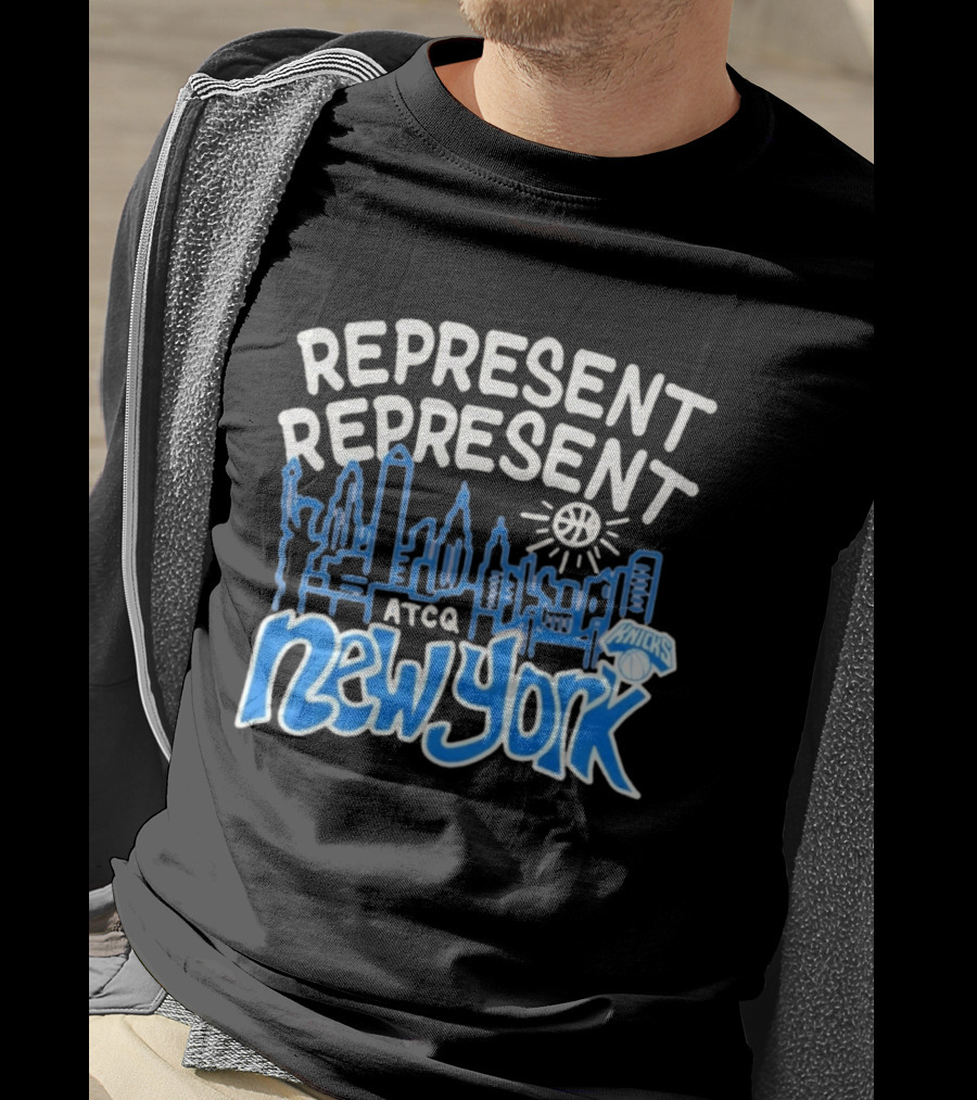 Represent Represent New York Knicks ATCQ NBA Basketball T-Shirt
