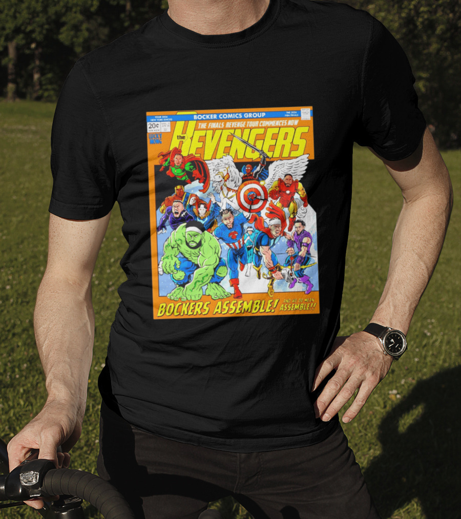 New York Knicks Bocker Comics Finals Revenge Tour Bockers Assemble T-Shirt