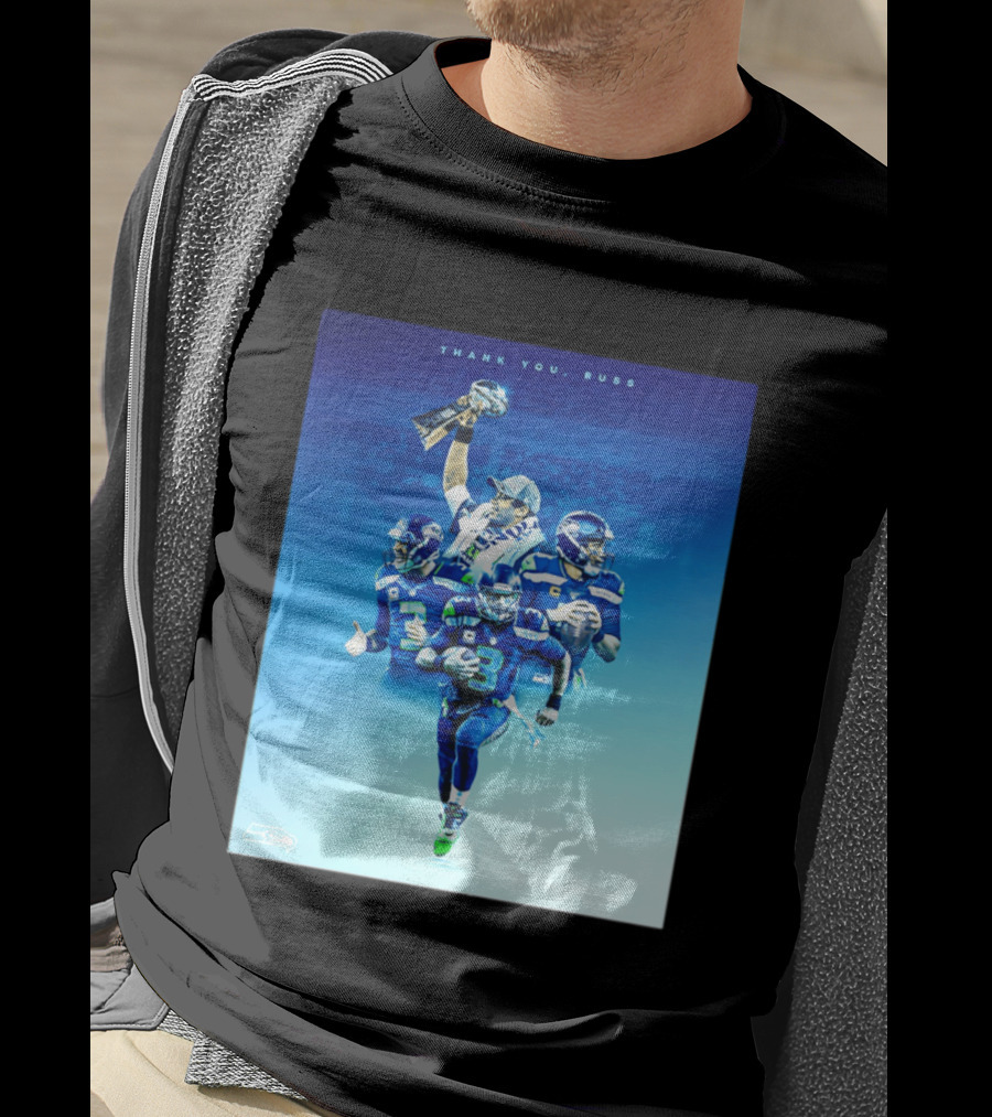 Thank You Russ Seattle Seahawks Russell Wilson Super Bowl 3 T-Shirt