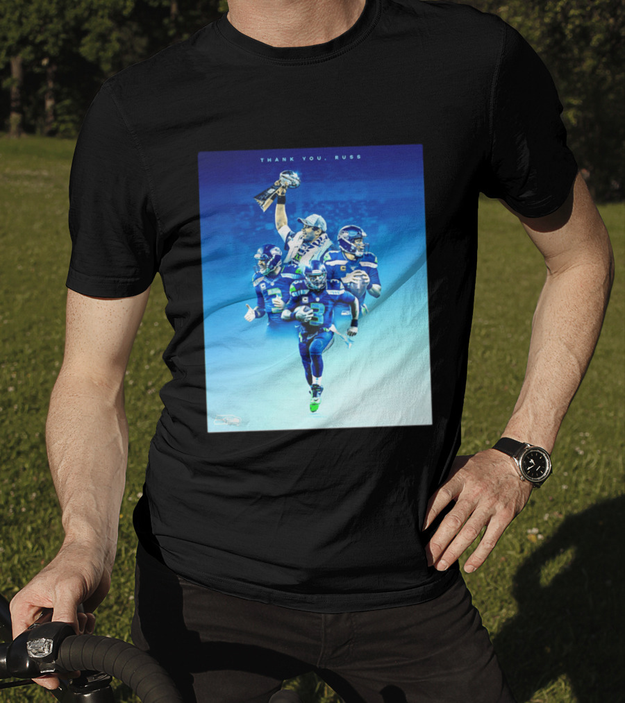 Thank You Russ Seattle Seahawks Russell Wilson Super Bowl 3 T-Shirt