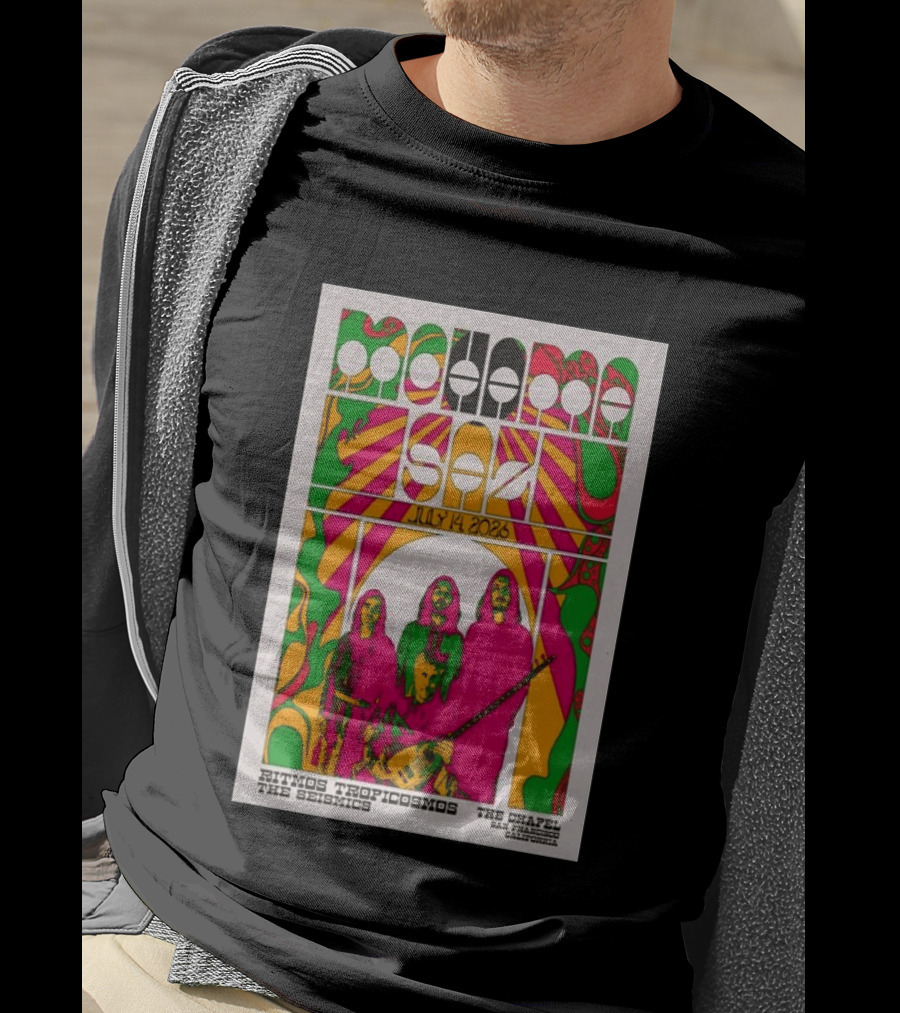 MOHAMA SAZ San Francisco CA July 14 2026 Ritmos Tropicosmos The Seismics The Chapel T-Shirt