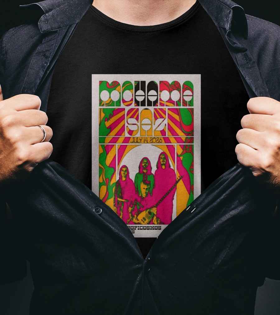 MOHAMA SAZ San Francisco CA July 14 2026 Ritmos Tropicosmos The Seismics The Chapel T-Shirt