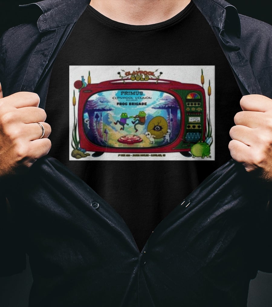 Primus Claypool Lennon Delirium Frog Brigade Tour Cleveland June 2 2026 T-Shirt
