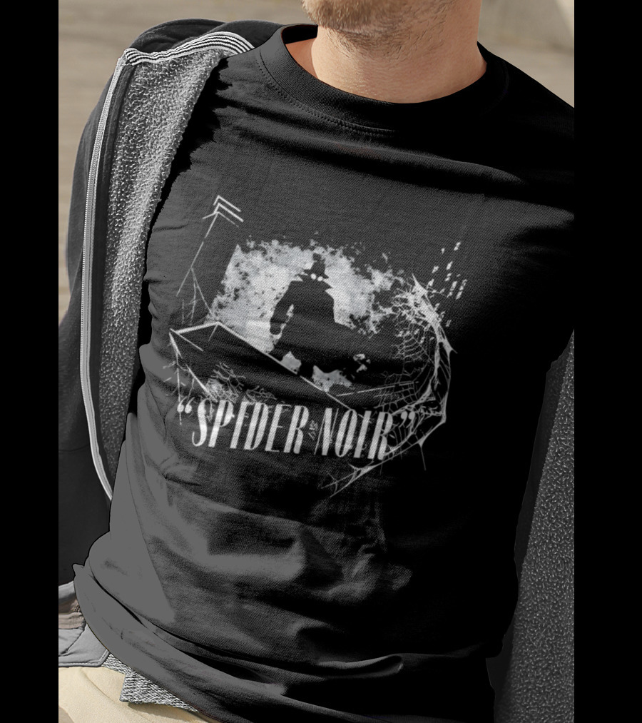Spider Noir Animated Series Crossover Noir T-Shirt