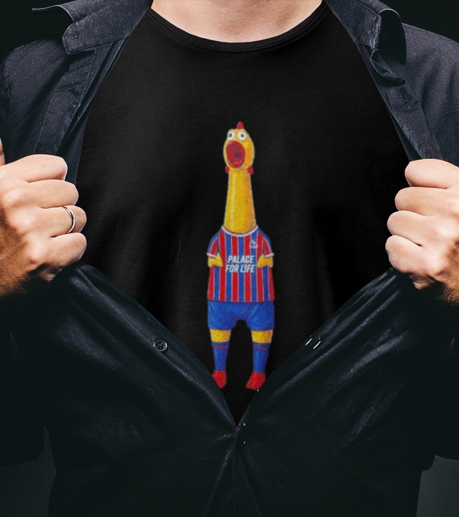 Paxo The Chicken Palace For Life Crystal Palace FC T-Shirt