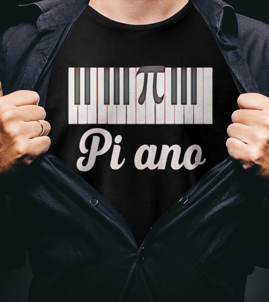 Pi Ano Jazz Lessons Piano Keys Pi T-Shirt