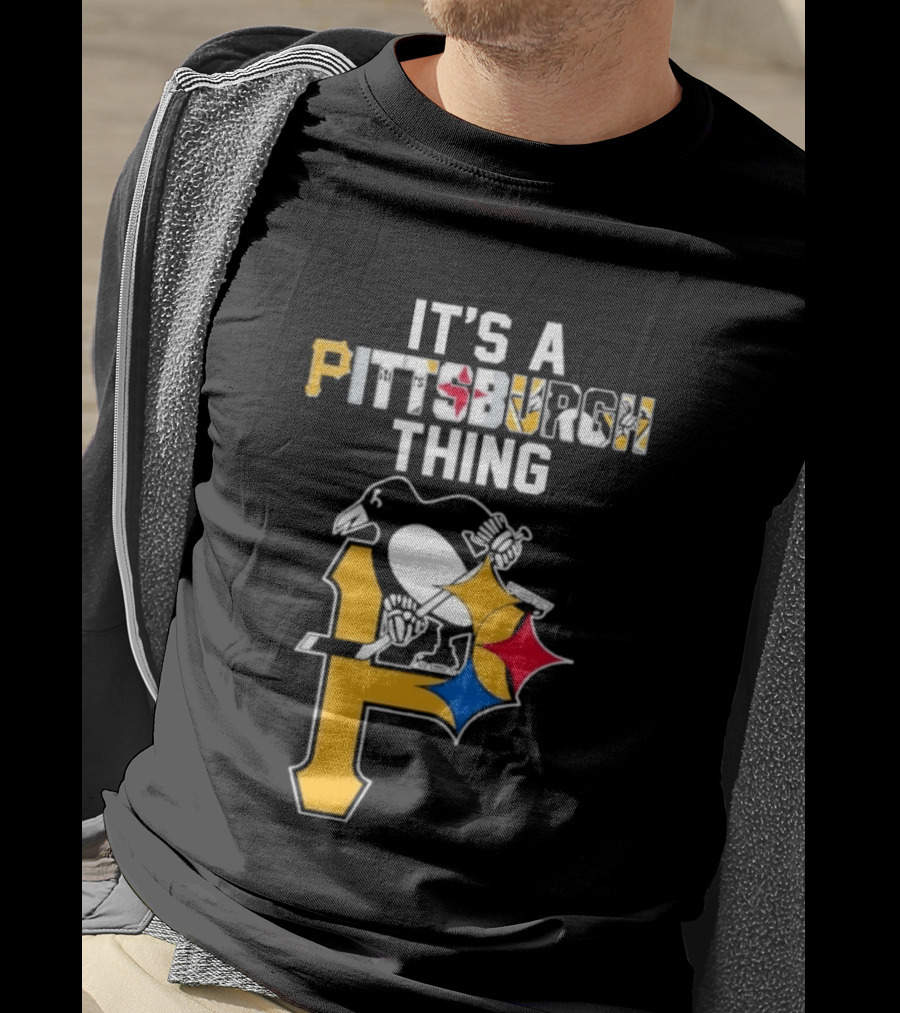 Pittsburgh Sports Icons Steelers Pirates Penguins It's A Pittsburgh Thing T-Shirt