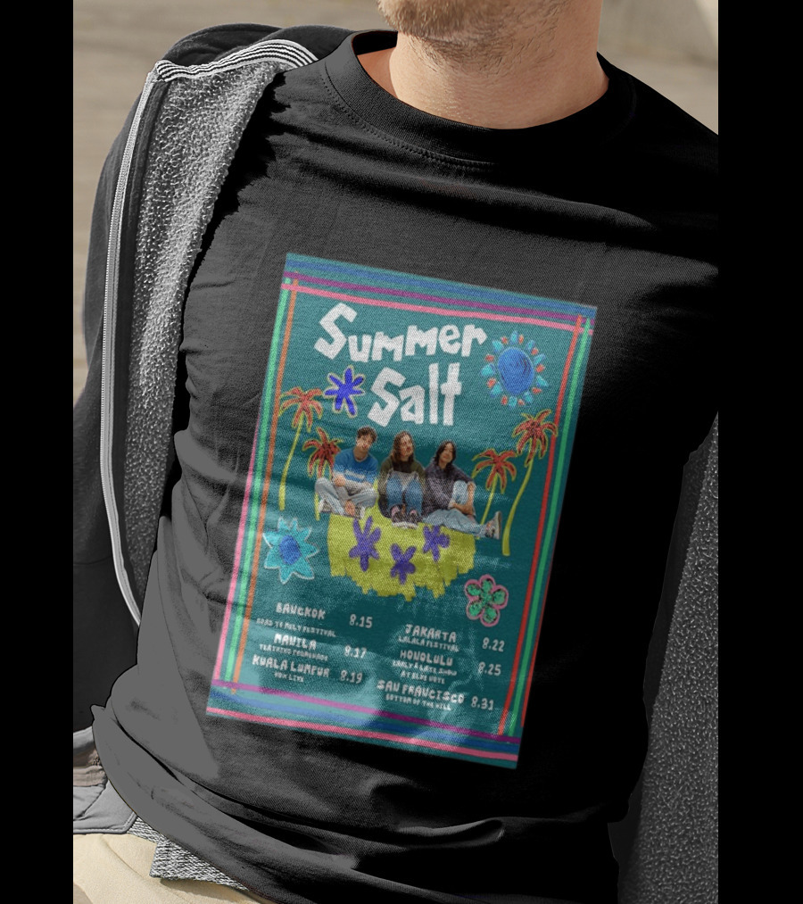Summer Salt World Tour 2026 Bangkok Manila Kuala Lumpur Jakarta Honolulu San Francisco T-Shirt