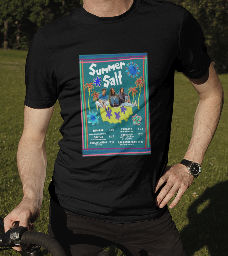 Summer Salt World Tour 2026 Bangkok Manila Kuala Lumpur Jakarta Honolulu San Francisco T-Shirt
